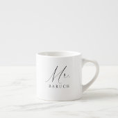 Herr Newlywed Elegant Script Espressotasse