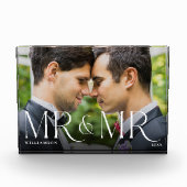 Herr Newlywed Gift Modern Couple Foto Keepake (Vorderseite)