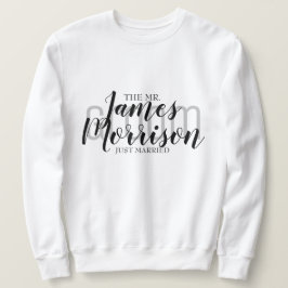Herr Newlywed Modern Elegant Wedding Sweatshirt
