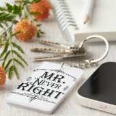 HERR NIE RICHTIG Vintager Deko Zierklassizismus Schlüsselanhänger (Vorderseite rechts)