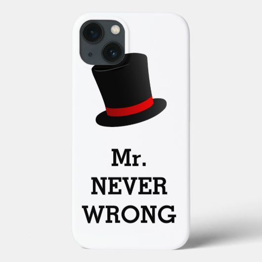Herr Niemals Falsch Lustig Case-Mate iPhone Hülle (Rückseite)