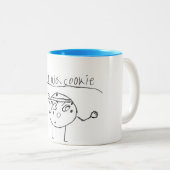 Herr Ninja Cookie Zweifarbige Tasse (VorderseiteRechts)