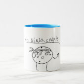 Herr Ninja Cookie Zweifarbige Tasse (Mittel)