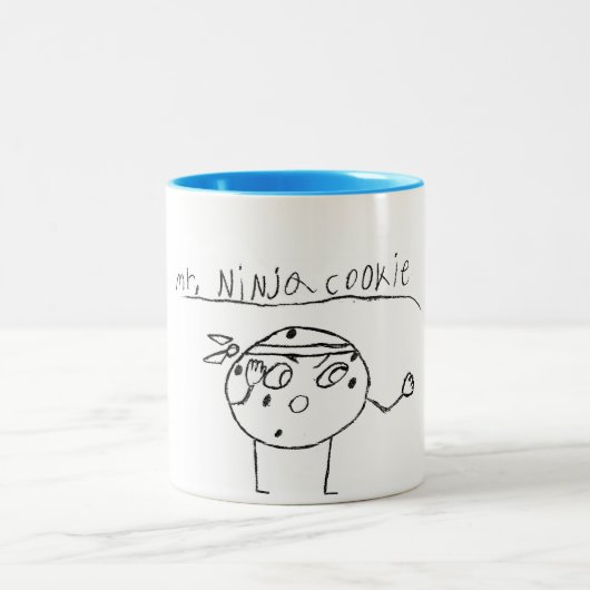 Herr Ninja Cookie Zweifarbige Tasse (Mittel)