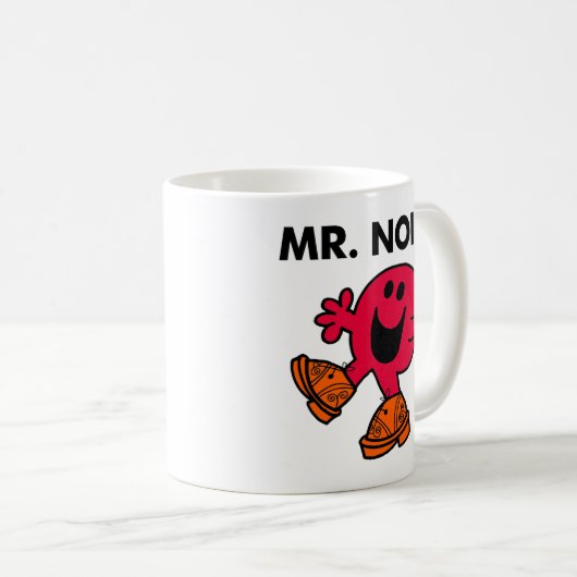 Herr Noisy | Große Walking - Clogs Kaffeetasse (VorderseiteRechts)