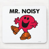 Herr Noisy | Große Walking - Clogs Mousepad (Vorne)