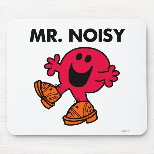 Herr Noisy | Große Walking - Clogs Mousepad (Vorne)