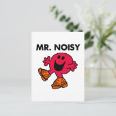 Herr Noisy | Große Walking - Clogs Postkarte (Stehend Vorderseite)