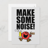 Herr Noisy | Lärm machen Postkarte (Vorne/Hinten)