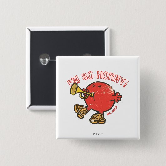 Herr Noisy Tooting Sein Horn Button (Vorne & Hinten)