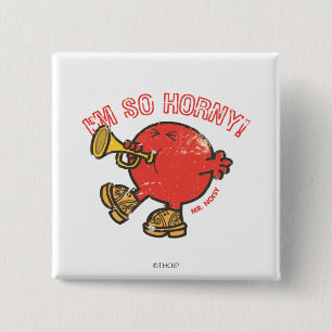 Herr Noisy Tooting Sein Horn Button