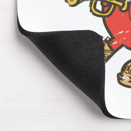 Herr Noisy Tooting Sein Horn Mousepad (Ecke)