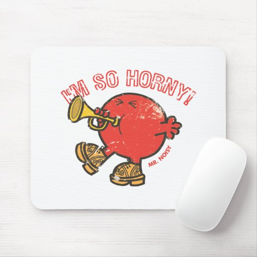 Herr Noisy Tooting Sein Horn Mousepad (Mit Mouse)