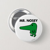 Herr Nosey | Eine Nase Voraus Button (Vorne & Hinten)