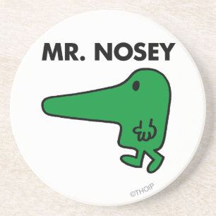 Herr Nosey Eine Nase Voraus Getränkeuntersetzer