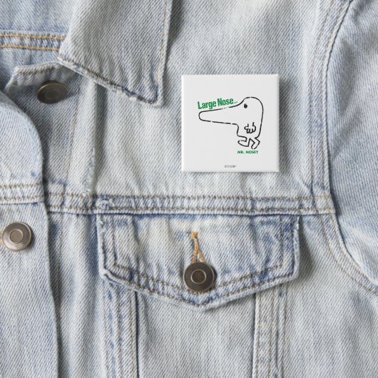 Herr Nosey | Große Nase Button (Beispiel)
