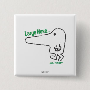 Herr Nosey   Große Nase Button