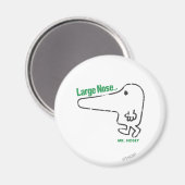 Herr Nosey | Große Nase Magnet (Vorderseite/Rückseite)