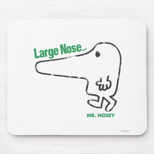 Herr Nosey | Große Nase Mousepad (Vorne)