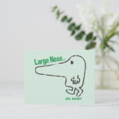 Herr Nosey | Große Nase Postkarte (Stehend Vorderseite)