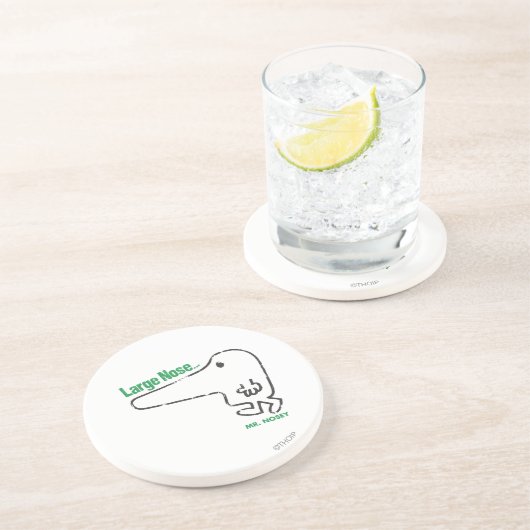 Herr Nosey | Große Nase Untersetzer (Seite)