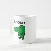 Herr Nosey | Nase führen Kaffeetasse (Vorderseite Links)