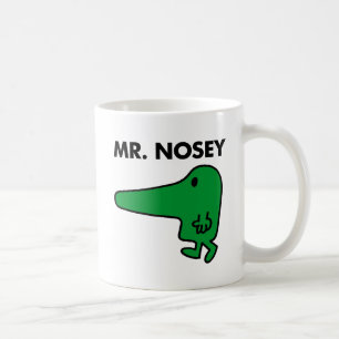 Herr Nosey   Nase führen Kaffeetasse