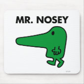 Herr Nosey | Nase führen Mousepad (Vorne)
