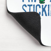 Herr Nosey Nosing Around | Blaue Buchstaben Mousepad (Ecke)