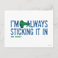 Herr Nosey Nosing Around | Blaue Buchstaben