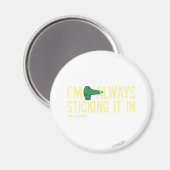 Herr Nosey Nosing Around | Gelbe Buchstaben Magnet (Vorderseite/Rückseite)