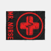 Herr Nurse Fleecedecke (Vorderseite (Horizontal))