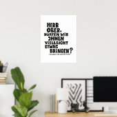 Herr Ober -Pappa Ante Portas - Loriot Herr Ober Poster (Heimbüro)