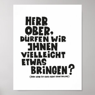 Herr Ober - Pappa Ante Portas - Loriot Herr Ober Poster