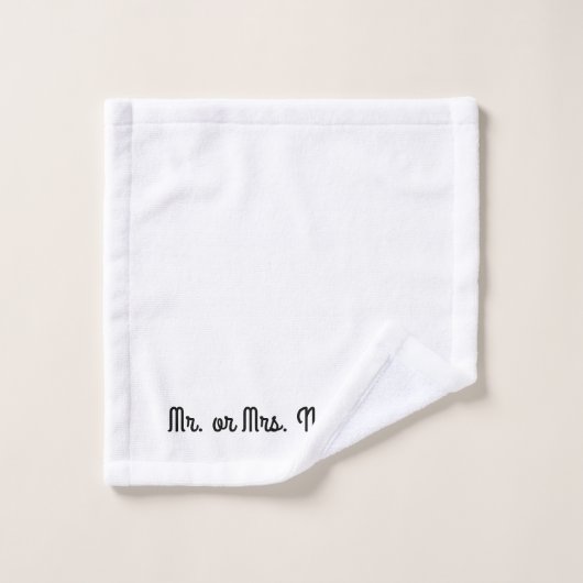 Herr oder Frau ~ Handtuchgeschäft Set / Einzelkauf (Waschlappen)