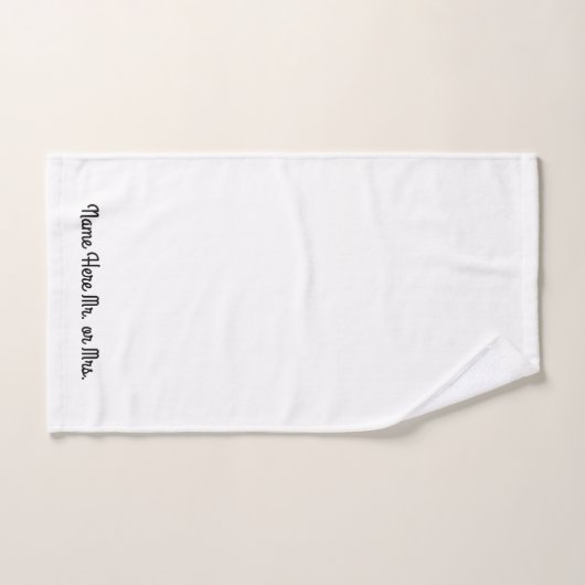 Herr oder Frau ~ Handtuchgeschäft Set / Einzelkauf (Handtuch)