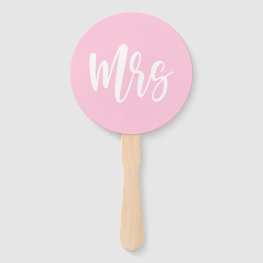 Herr oder Frau Pink Blue Bride Groom Wedding Game Fächer (Vorderseite)