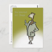 Herr Okapi (anpassbarer Text) Postkarte (Vorne/Hinten)