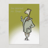 Herr Okapi (anpassbarer Text) Postkarte (Vorderseite)