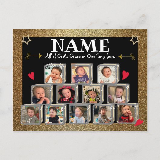 Herr One-derful Birthday Invites Einladungspostkarte (Rückseite)