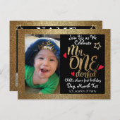 Herr One-derful Birthday Invites Einladungspostkarte (Vorne/Hinten)