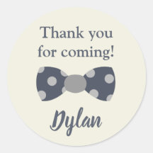 Herr One derful Marine and gray bow Krawatte