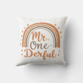 Herr One derful Throw Kissen (Rückseite)
