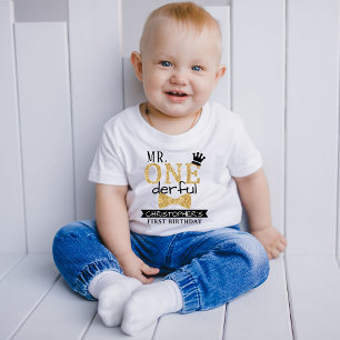 Herr ONEderful 1st Birthday Baby T-shirt