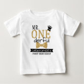Herr ONEderful 1st Birthday Baby T-shirt (Vorderseite)
