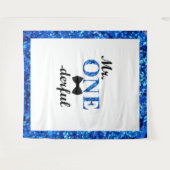 Herr Onederful 1st Birthday Backdrop Wandteppich (Vorderseite (Horizontal))