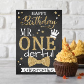 Herr ONEderful 1st Birthday Karte