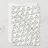 Herr Onederful 1st Birthday Rainbow Vielen Dank Einladung (Rückseite)