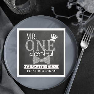 Herr ONEderful 1st Birthday Serviette