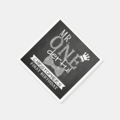 Herr ONEderful 1st Birthday Serviette (Ecke)